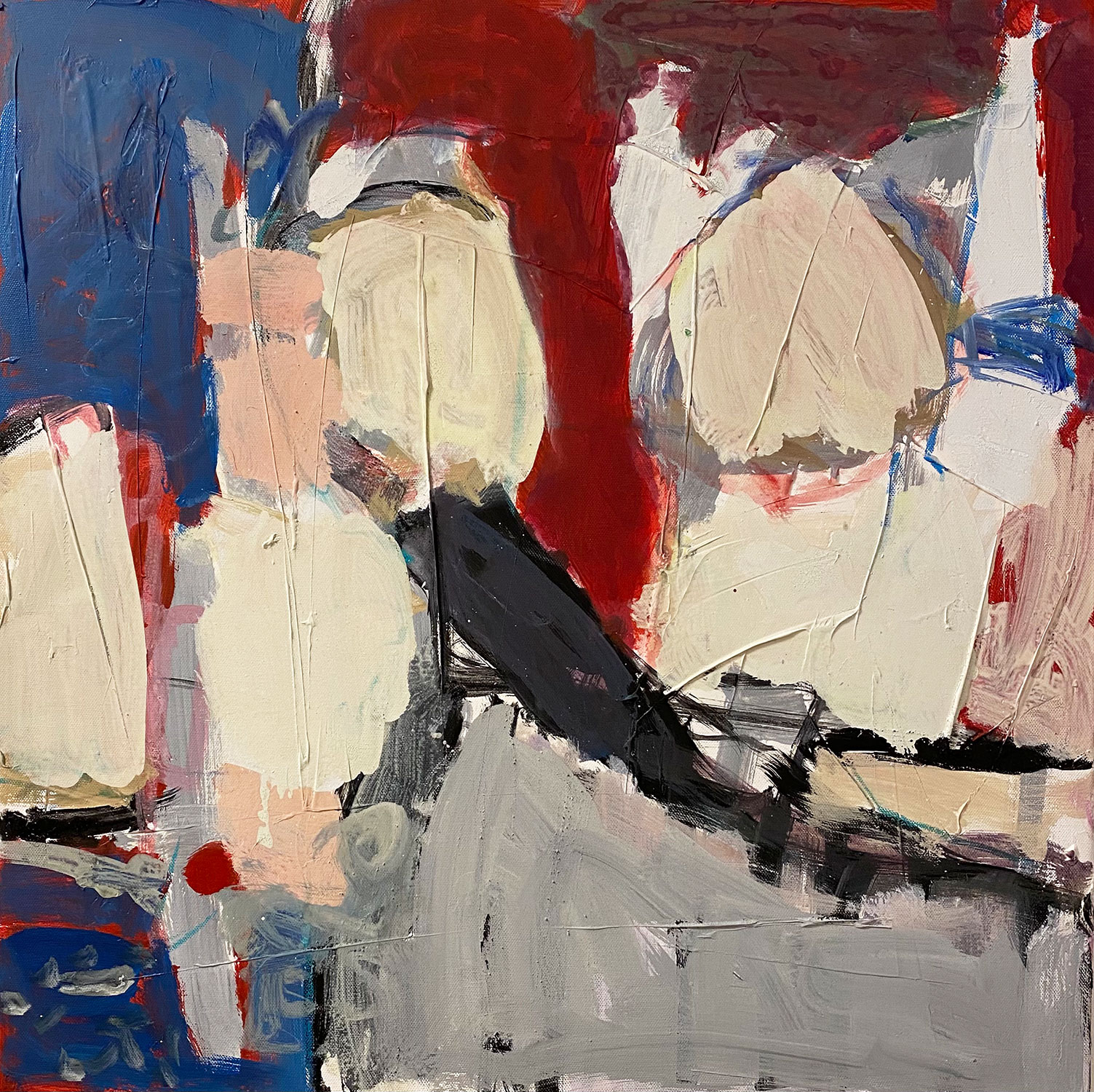 "Gruppe" · 60 x 60 cm · Acryl auf Leinwand 2021