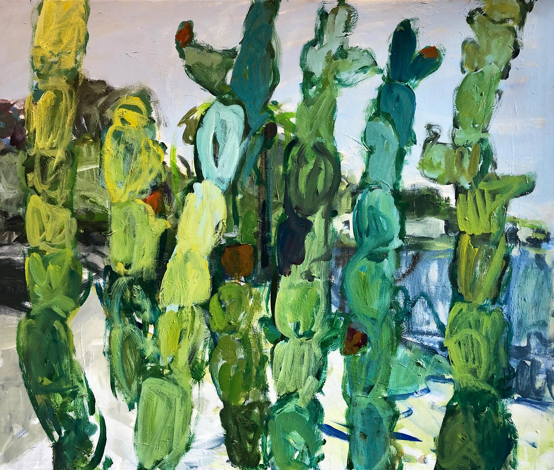 "Ripsus arriba" · 100 x 120 cm · Acryl auf Leinwand 2021