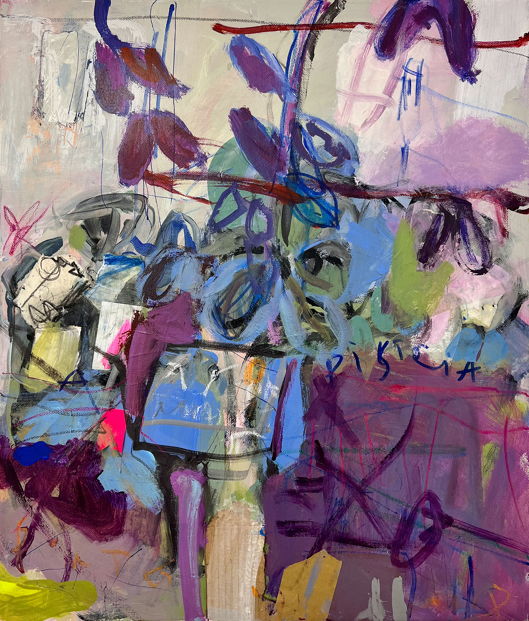 "Violetta" · 50 x 40 cm · Mixed Media on canvas · 2023