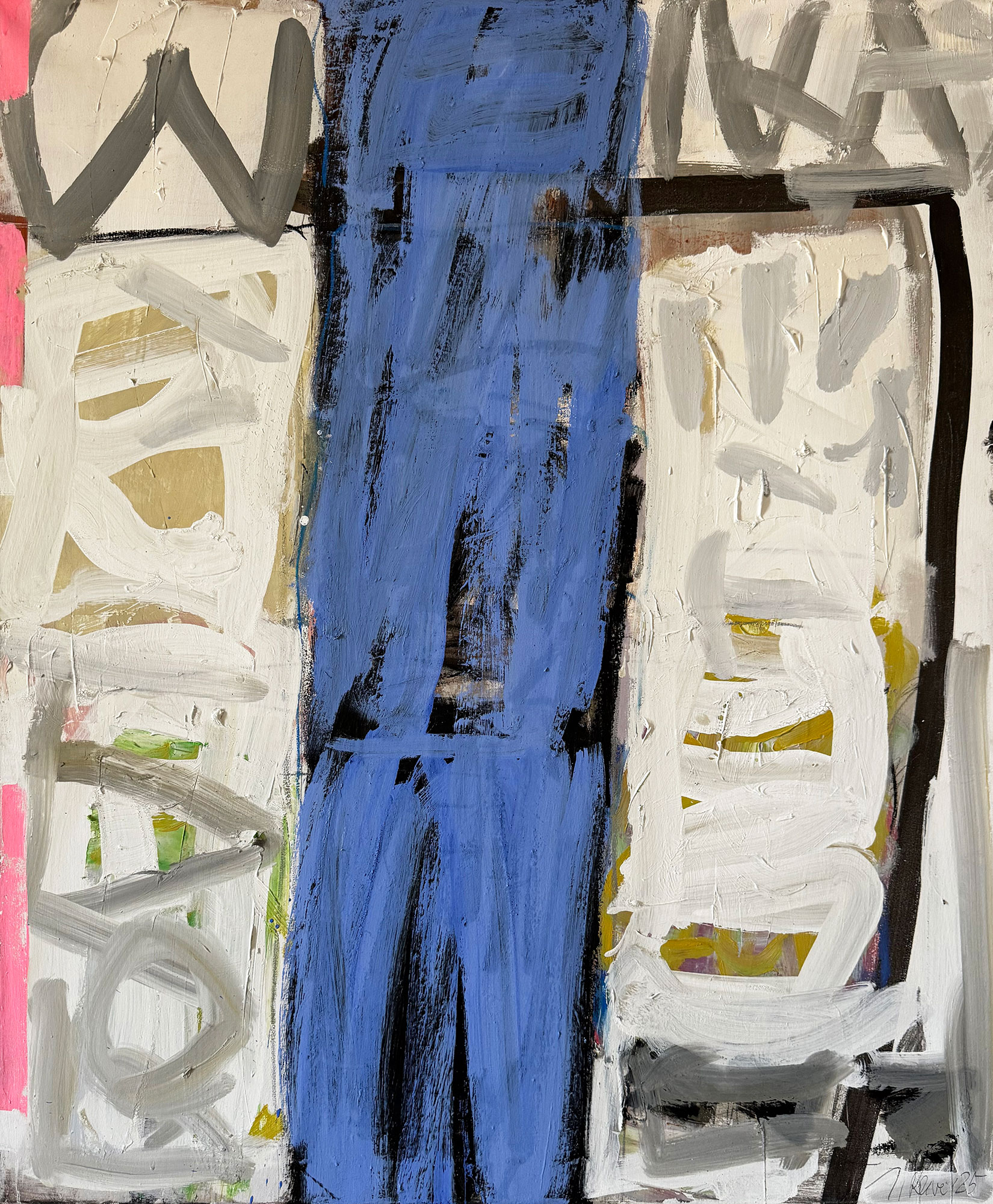 Malerei "Rio Marino" mit Mischtechnik auf Leinwand