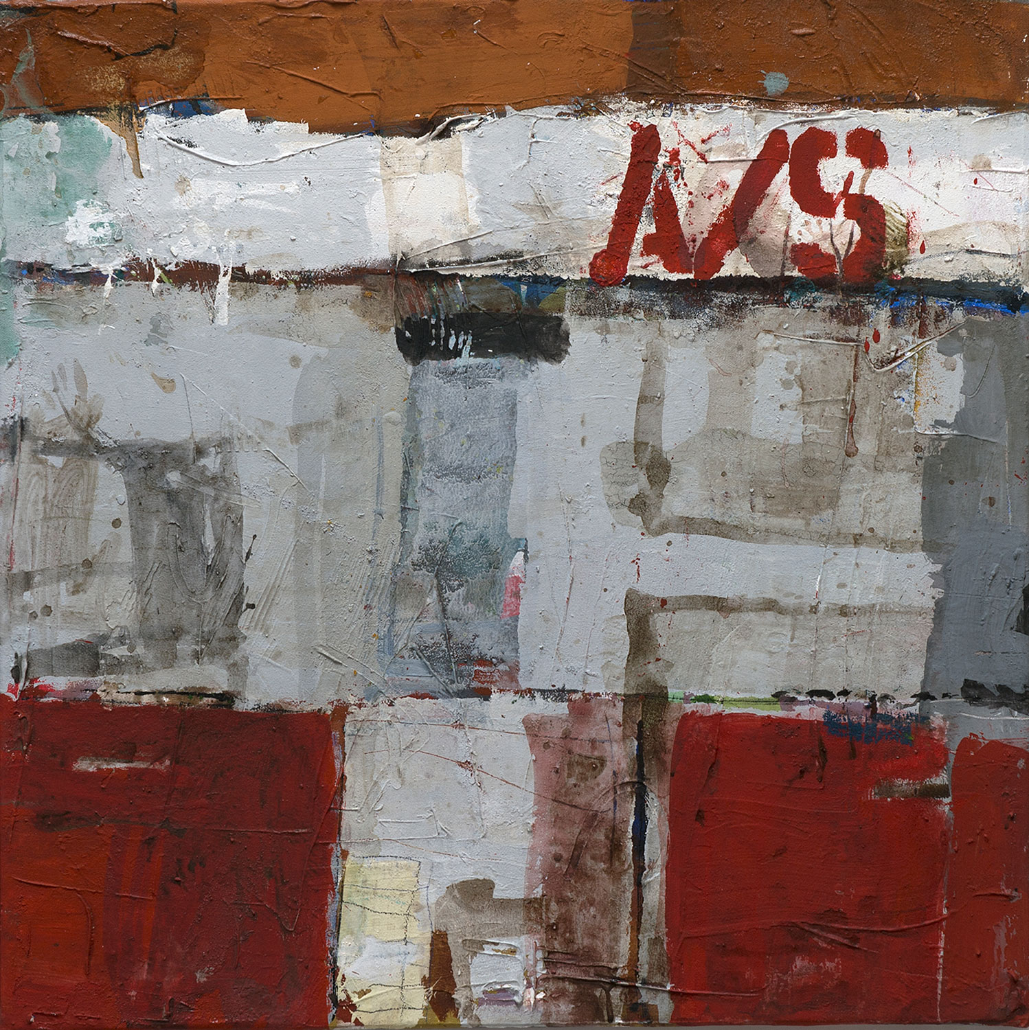 "A/S Denmark" · 70 x 70 cm · Acryl on canvas · 2011