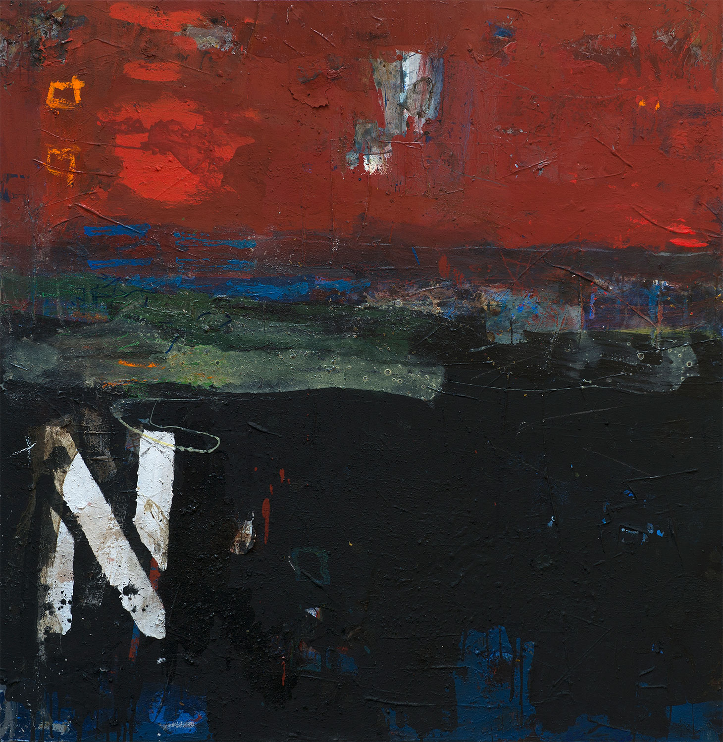 "Nordpol" · 100 x 100 cm · Acryl on canvas · 2012