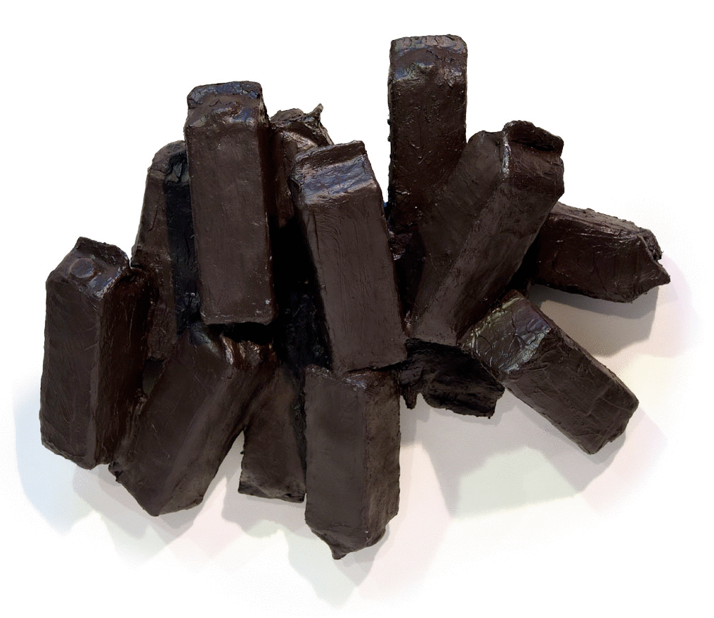 Milchtütenobjekt (Relief) Aubergine