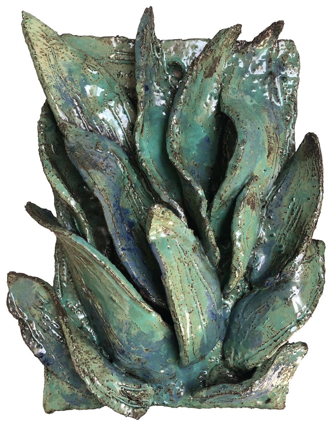 "Julio" · wall relief · 23 x 38 cm · ceramic 2021