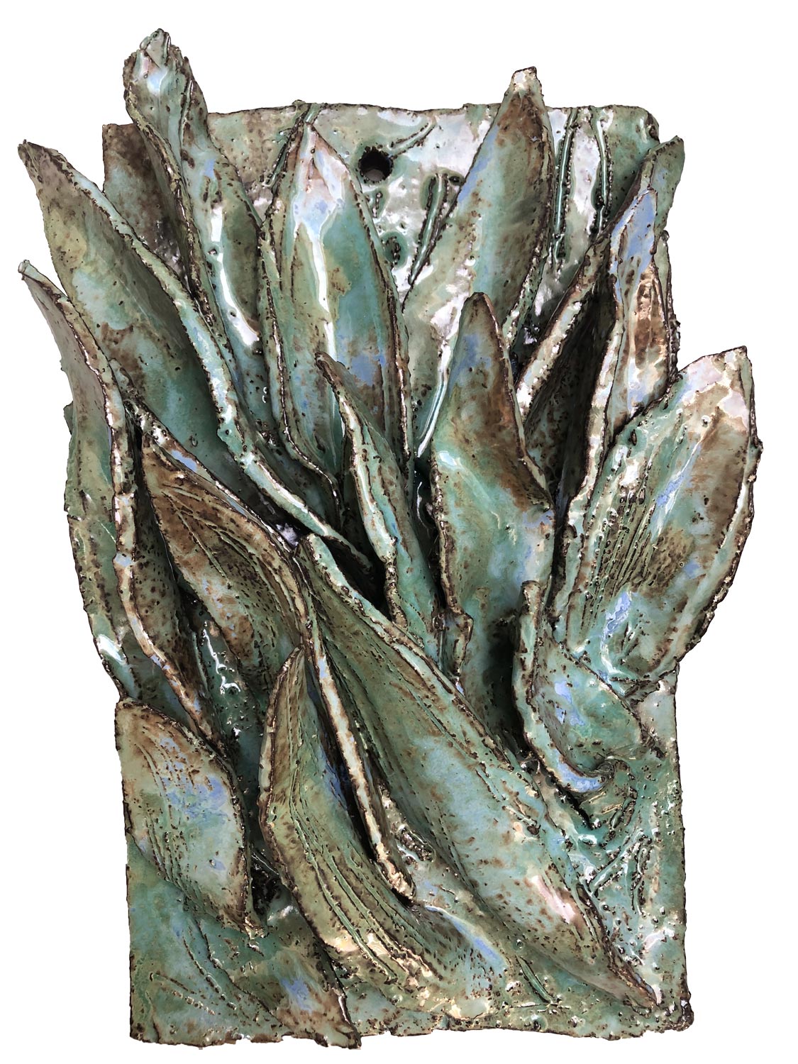 "Agave" · wall relief · 23 x 38 cm · ceramic 2021