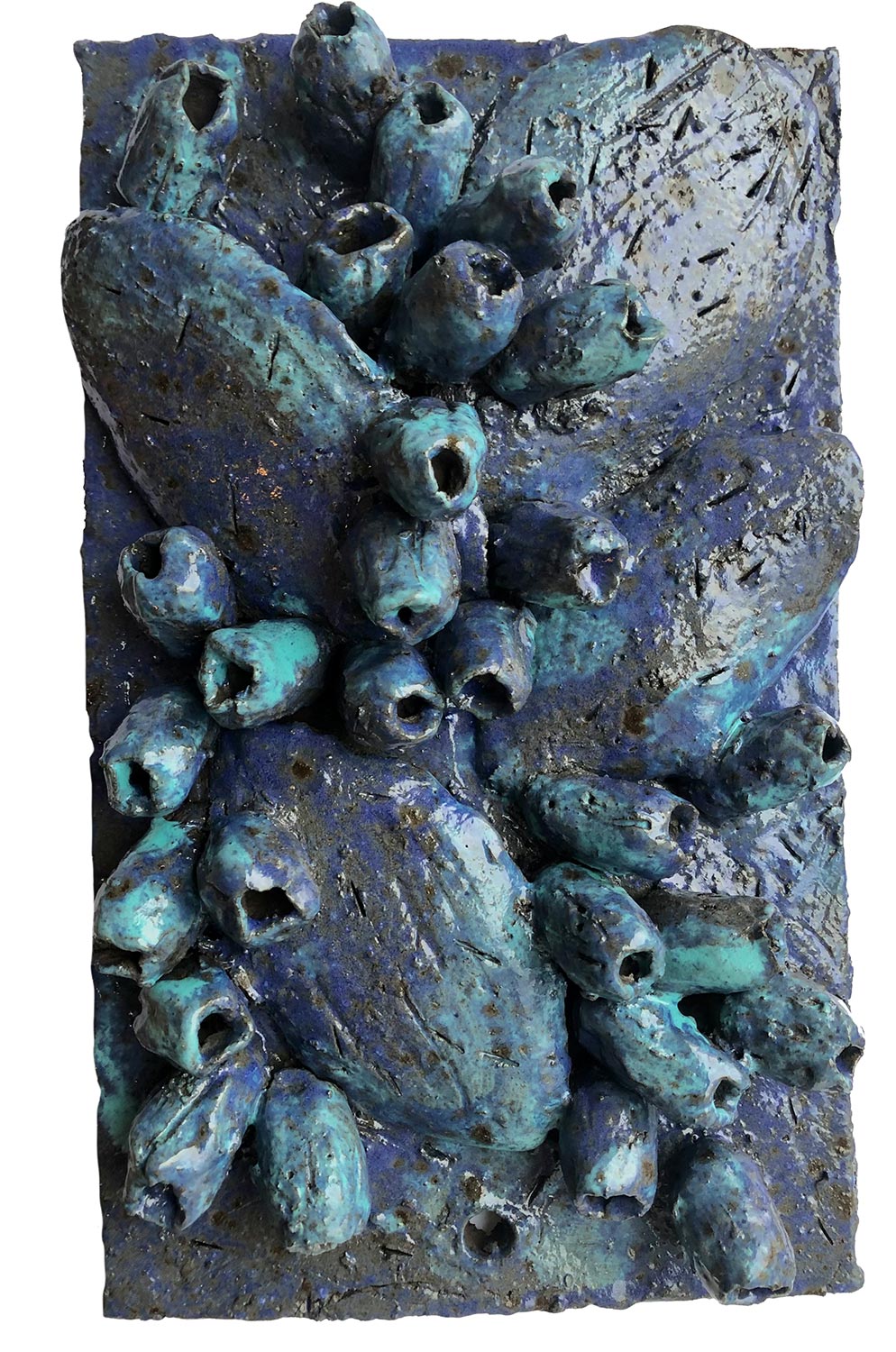 "Kolonie" ·  wall relief · 33 x 22 cm · ceramic 2021