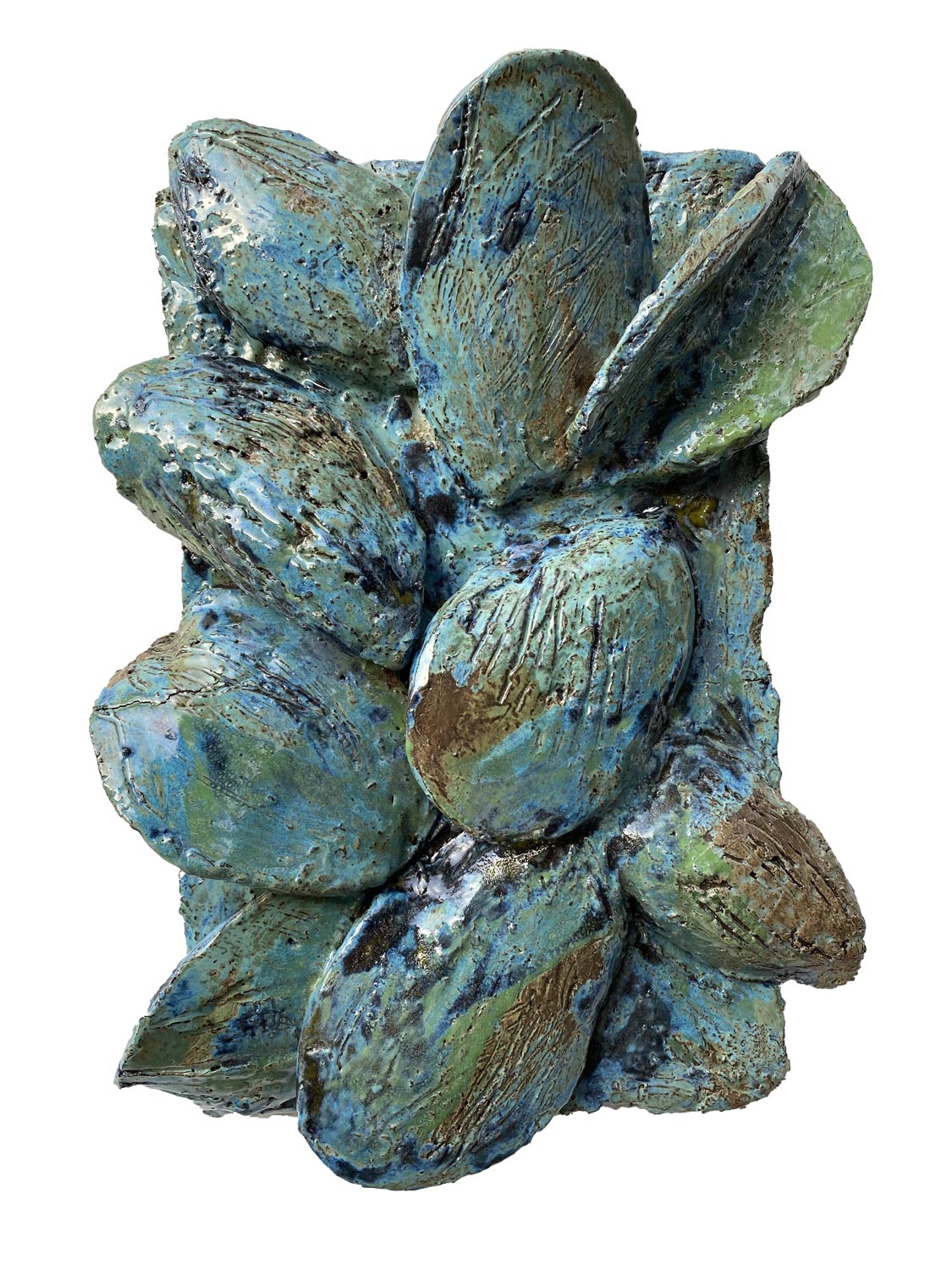 "Platos" · wall relief · 33 x 22 cm · ceramic 2021