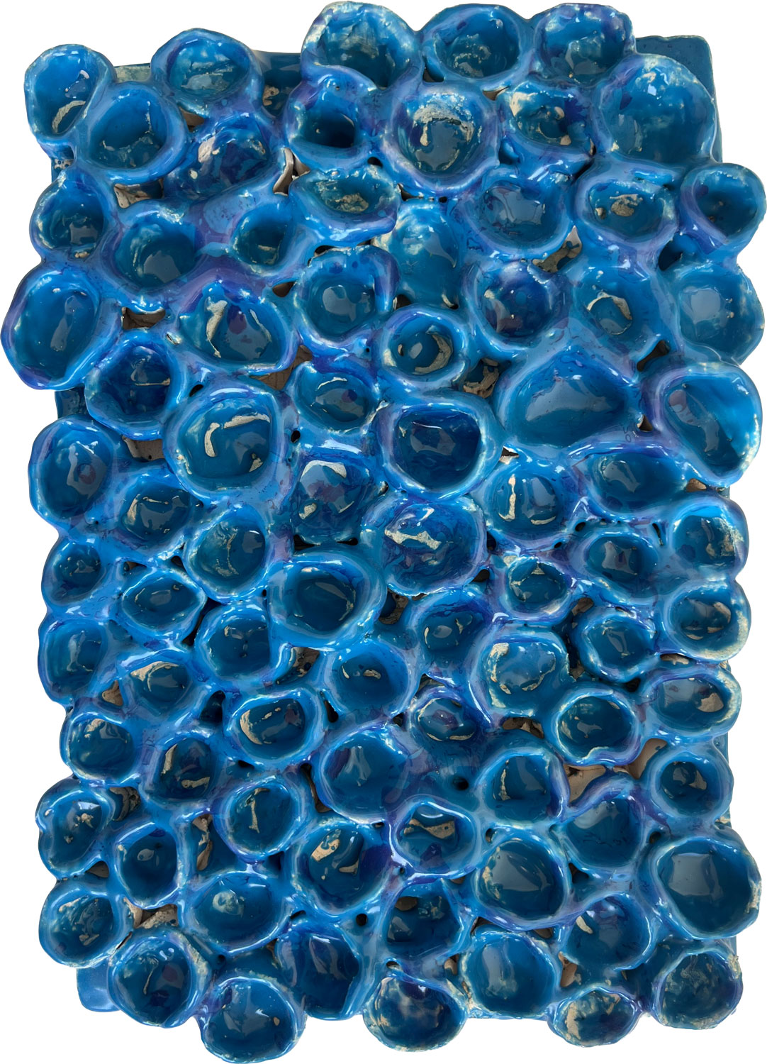 "Azzurroy" · Relief · ca. 35 x 25 cm · 2026