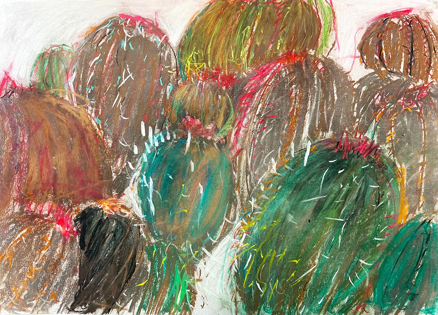 "No-Se moreno" · A2 · Pastell · 2022