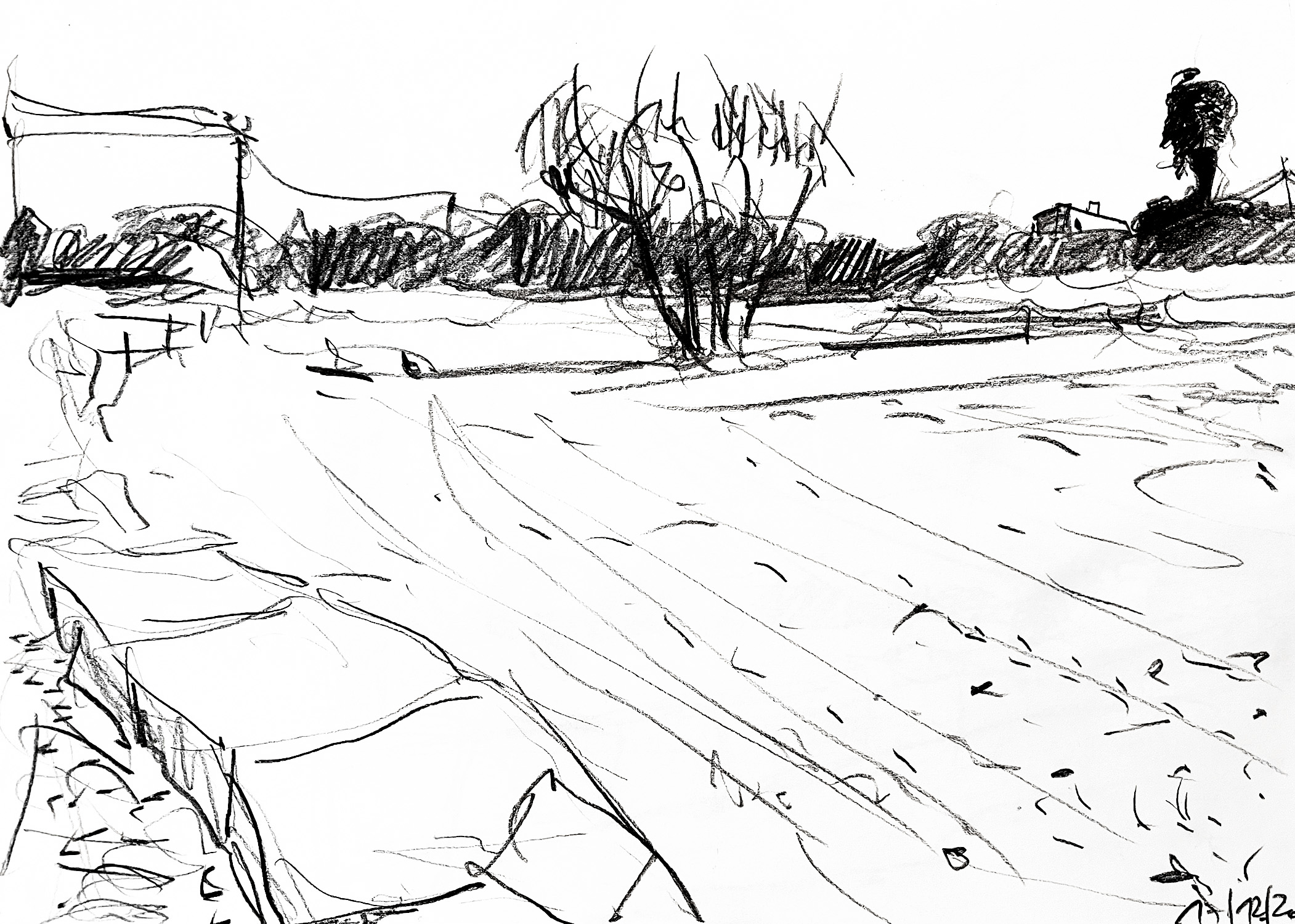 "ohne Titel" · A3 · Graphit · 2020