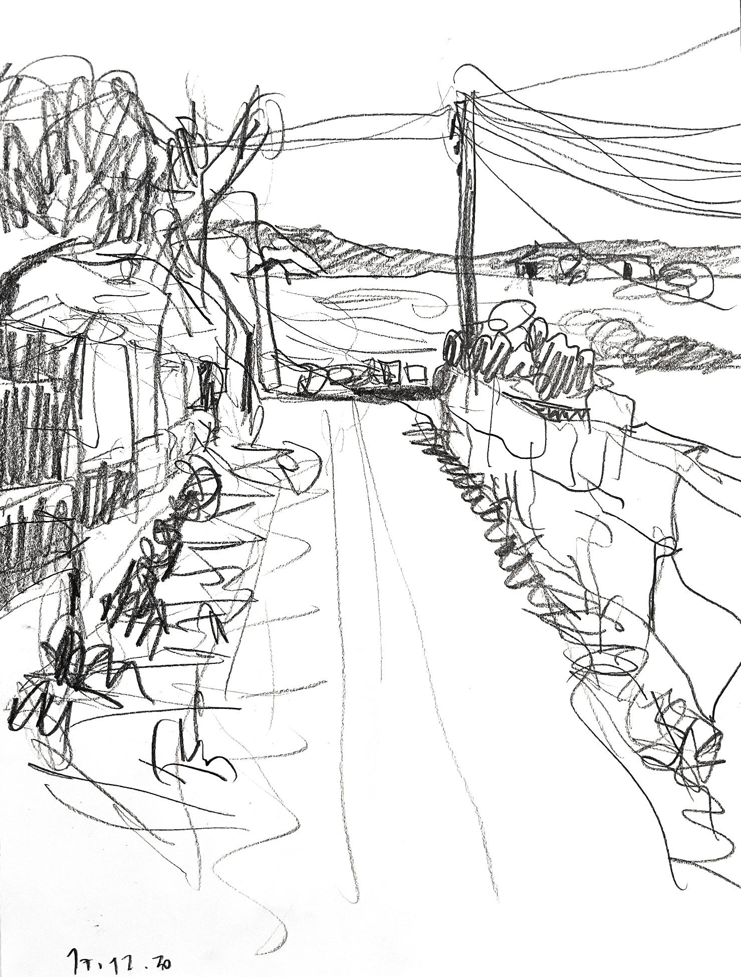 "ohne Titel" · A3 · Bleistift · 2020